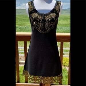 EUC-Free People Embroidered Sheath Dress